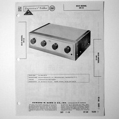 EICO Model HF-12 AC 6 Tube Audio Amplifier – SAMS Photofact ™ 1959 – New NOS