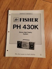 Fisher PH 430K Boombox Stereo Service Manual repair