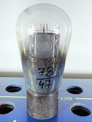 Audion Type 445 45 Globe Balloon Engraved Base Tested Like NOS Tube