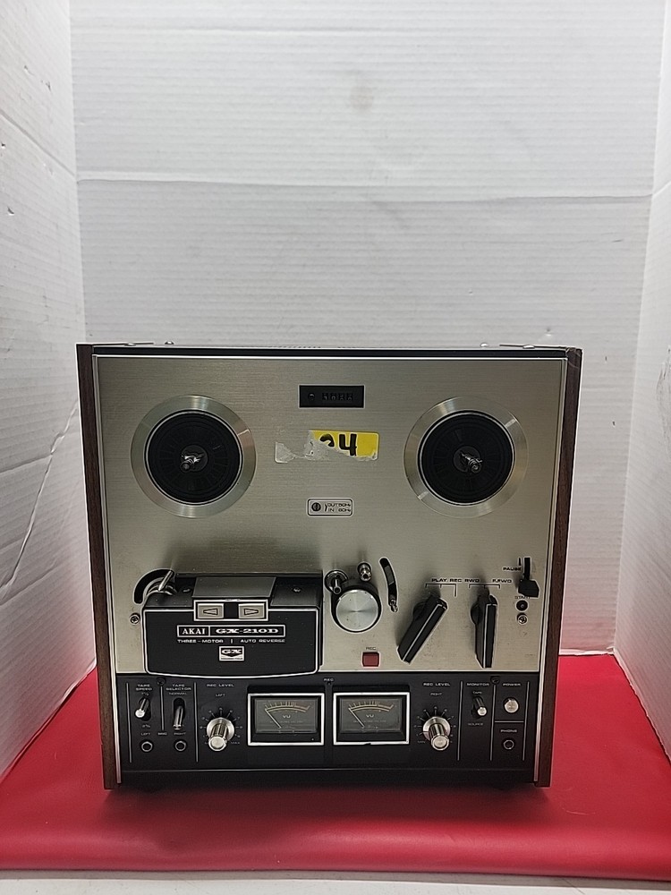 AKAI GX-210D AUTO-REVERSE/3 MOTOR STEREO TAPE DECK REEL-TO-REEL