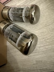 Date & Gm Matched Pair Sovtek 6550 WE 2007 Welded, Dual O Getters Russian Tanks