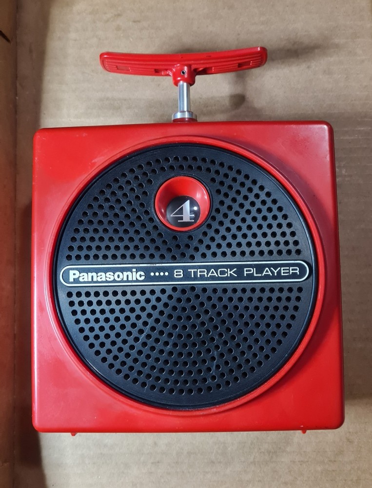 Vintage Panasonic RQ-830S TNT Red 8 Track Player FOR PARTS/REPAIR