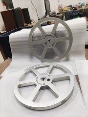 One Pair Pioneer Blue 7” Tape Reel Light Metal Aluminum Take Up Reel