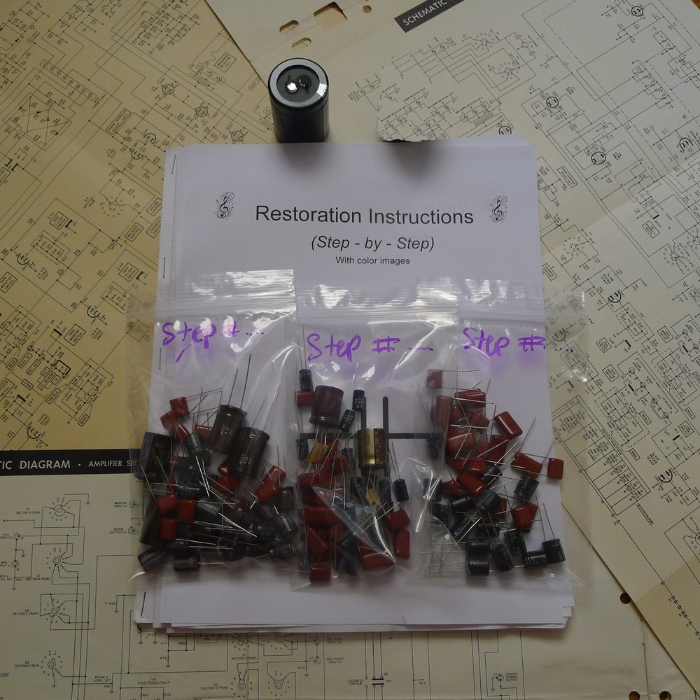 Pioneer SX-700T rebuild restoration recap service kit repair filter capacitor