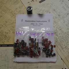 Pioneer SX-700T rebuild restoration recap service kit repair filter capacitor