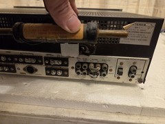 Vintage Fisher 800-T AM/FM Stereo Receiver 800T Tested Working For Parts Repair