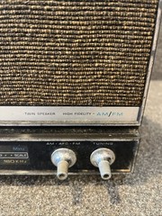 Vintage Truetone AM FM Radio Twin Speaker High Fidelity Works