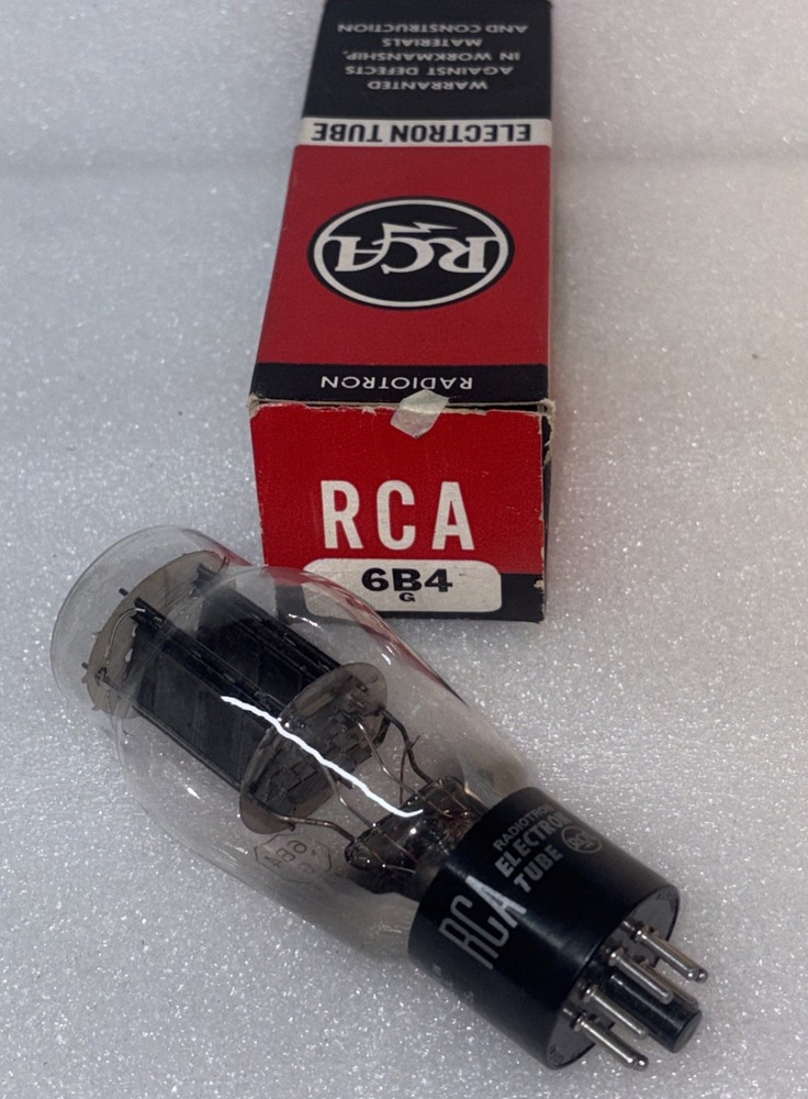 RCA 6B4G Dual Flat Plate Power Vacuum Tube Amplitrex Tested New In Box 120%