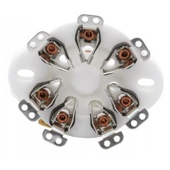 4Pack 7pin Tube Socket Ceramic Valve Base For 1625 FU25 826 59 Vintage Audio DIY