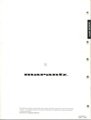 Vintage Marantz Model SD-3030 Stereo Cassette Deck Service Manual