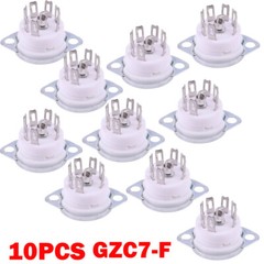 10X 7-Pin B7G Tube Socket For EAA91, EC92, 6Z4 6X4 1A2 6H2 6J5 Tube AMP DIY US