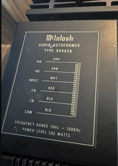 McIntosh MC2205 Solid State Amplifier – not tested