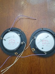 Genuine Philips AD 0140 T8 Dome Tweeter Pair Vintage Hi‑Fi 8 Ohm Rare Audio Driv
