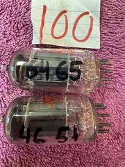 2 Sylvania 12AX7 7025 ECC83 Quad McIntosh Scott Fisher preamplifier Pilot Tubes