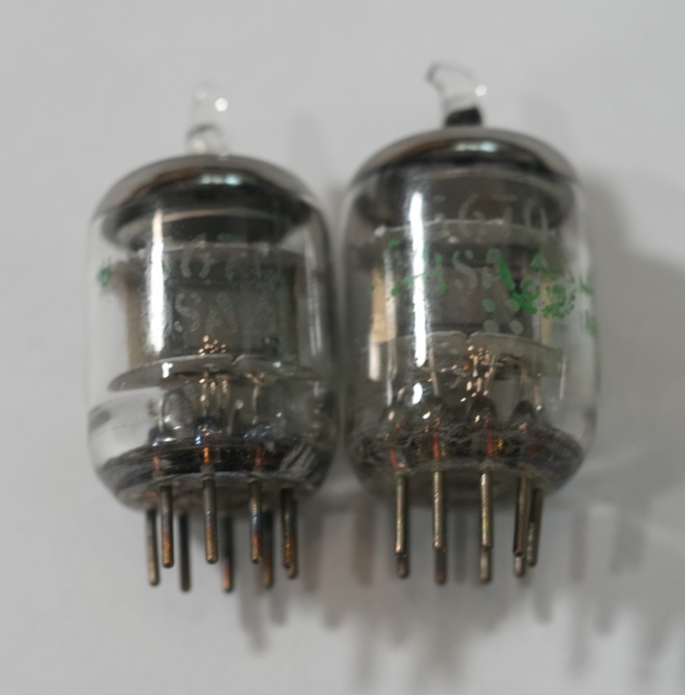 (1) Electron Tube GE JAN 5670w Twin Triode Vacuum tubes. NOS