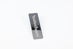 Rockford Fosgate stainless steel customize Logo 60mm(2.36″)X20mm(0.78″ Dark Grey