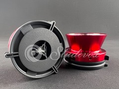 2X Studevox Metal Red NAB Hub Adapters For Open Reel to Reel Tape Recorders