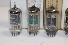 QTY 6 – MIL SPEC – 5814A – VACUUM TUBES – AMPLITREX TESTED – MIXED – VG-GD