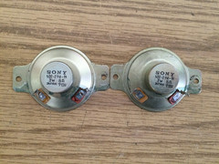 Pair Vintage Sony 2″ Tweeter Speaker 8Ω 3 watts 502-294-11 JAPAN Works