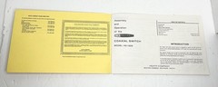 HD-1234 Coaxial Switch Health Kit Assembly Manual