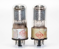 2X Nanking Metal Base 6H8C 6N8P 6SN7 Vacuum Tubes / KT4