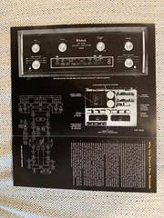 McIntosh MA-6100 Pre-Amplifier Foldout Dealer Brochure *ORIGINAL*