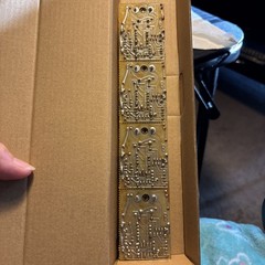 Strip Of Four Circuit Boards For Audio Projects One Is Missing Clear BulbVintage