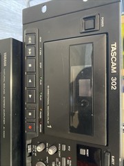 TASCAM 302 Dual Cassette Tape Player Recorder Auto Reverse PB/REC 120V Working