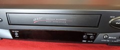 VTG Mitsubishi HS-U445 VHS Hi-Fi VCR 4 Head Video Cassette Recorder RCA Tested