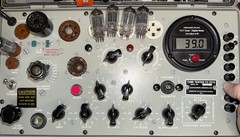 (1) 1950s Blackplate 12AX7 Tubes By Canadian Marconi/GE Tested On TV7-D/U Tester