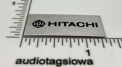 Hitachi Dust Cover Badge Logo Custom Made Aluminum Self Stick