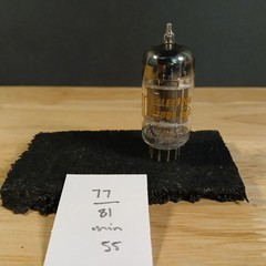 1950’s RCA Black Plate 5814A Audio Tube Tested at 77/81 min 55