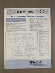 McIntosh MR78 The Ultimate FM Tuner Brochure D-1202