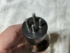 1956 UNITED USAF-596 RECTIFIER TUBE NOS BLACK PLATE 5U4G WE 274B 5U4 5AR4 GZ34