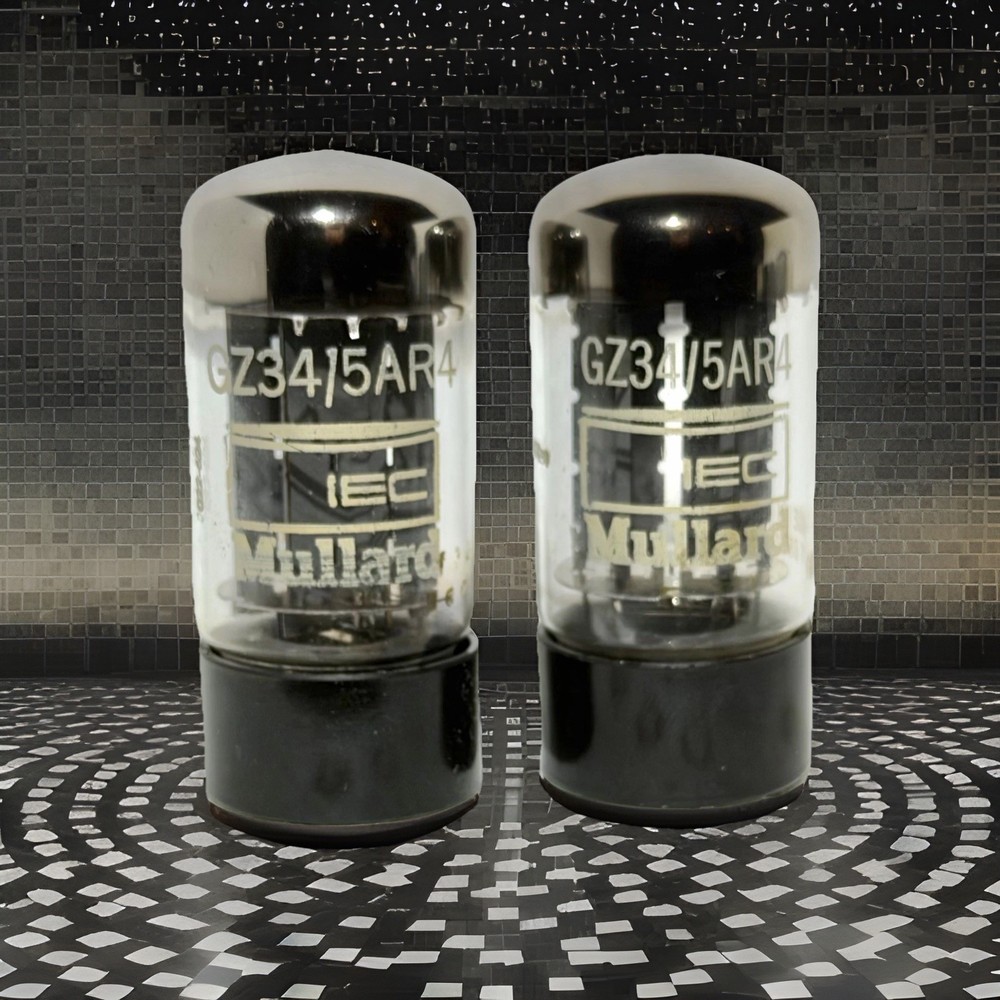 Excellent Mullard f32 Blackburn GZ34 Tube TV7-D/U Tested As NOS Codes B6F1 B6C3