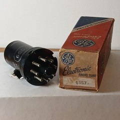 Vintage NOS NIB GE 6SS7 Amplifier Guitar Radio Audio Metal Vacuum Tube
