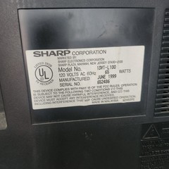 Vintage Sharp 13vt-l100 90’s Retro CRT 13″ TV VCR Gamer Vcr Needs Repair