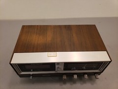 Vintage Zenith R472 Alarm Clock Radio Wood Grain Circle of Sound Tested *READ