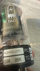 Tad 6L6 WGC STR Black Plates & Tad Sovtek 7025 V1 ECC83WA V2 Matched Pairs