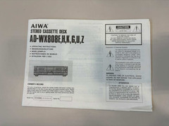 AIWA STEREO CASSETTE DECK AD-WX808