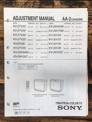Sony KV-27V20 -29V20 -29V35C -32V35 TV Adjustment Manual *Original*