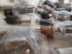 Vintage Lot of 60 Various Brands Radio/TV Vacuum Tubes RCA GE Sylvania & others