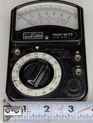 Vintage Audiotex All Purpose Test Pocket Meter 30-240 w/ Probes Japan – Untested