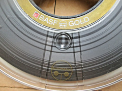 vintage basf gold quatimetric 9 track reel to reel 800-6250 bpi