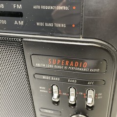 GE Superadio 7-2887A AM/FM Hi Performance Radio with Wide Band & Auto Frequency