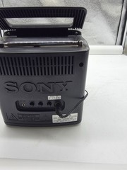Sony Mega Watchman FD-525 Portable TV AM FM Radio Tested Working Adapter