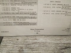 SONY KV-27V10 KV-29V15 TRINITRON COLOR TV Service Manual W/ INSTRUCTIONS (NOS)