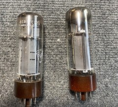 Matched Pair EL34 / 6CA7 Vacuum Tubes Test on Maxi-Matcher 2 Amperex Holland NOS
