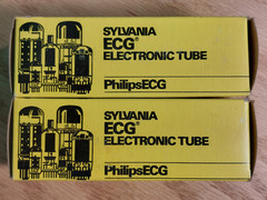 Matched Pair of Sylvania 7027A NOS NIB Vacuum Tubes