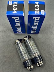 (2) Mullard Reissue EL34 6CA7 Power Tubes Excellent Cond Tests NOS